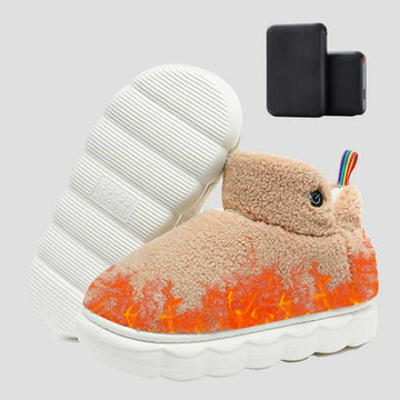 Rechargeable Heated Slippers for Women with 5000mah Batteries