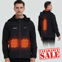 Veste Chauffante Haute Visibilité 8 Zones - Homme/Femme - Orange Fluo XL - Imperméable Coupe-vent - Travail Extérieur - 5