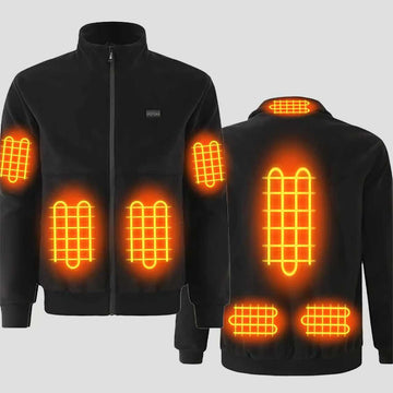 Heated Fleece Jacket for Men and Women with Arm Heating(Battery Not Included)