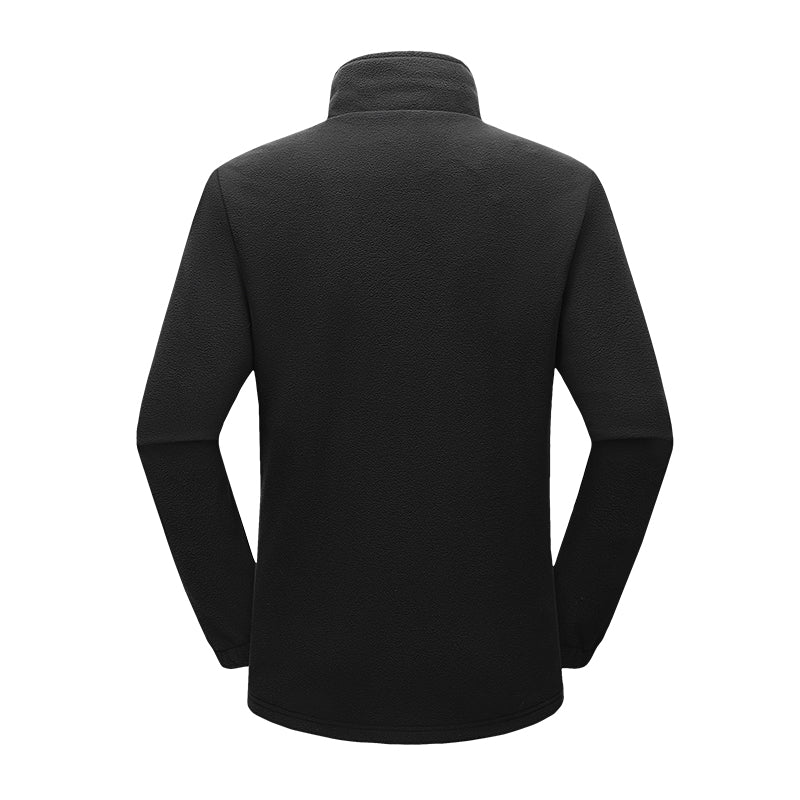 back view of heated fleece inner layer