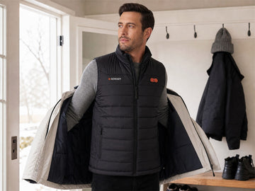GPT Image 2.0 reference-generated GOKOZY heated vest worn over a smooth winter base layer