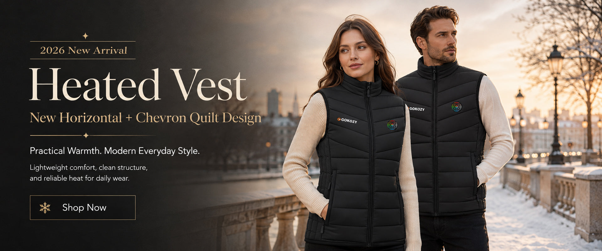 Gokozy 2026 new heated vest for men and women