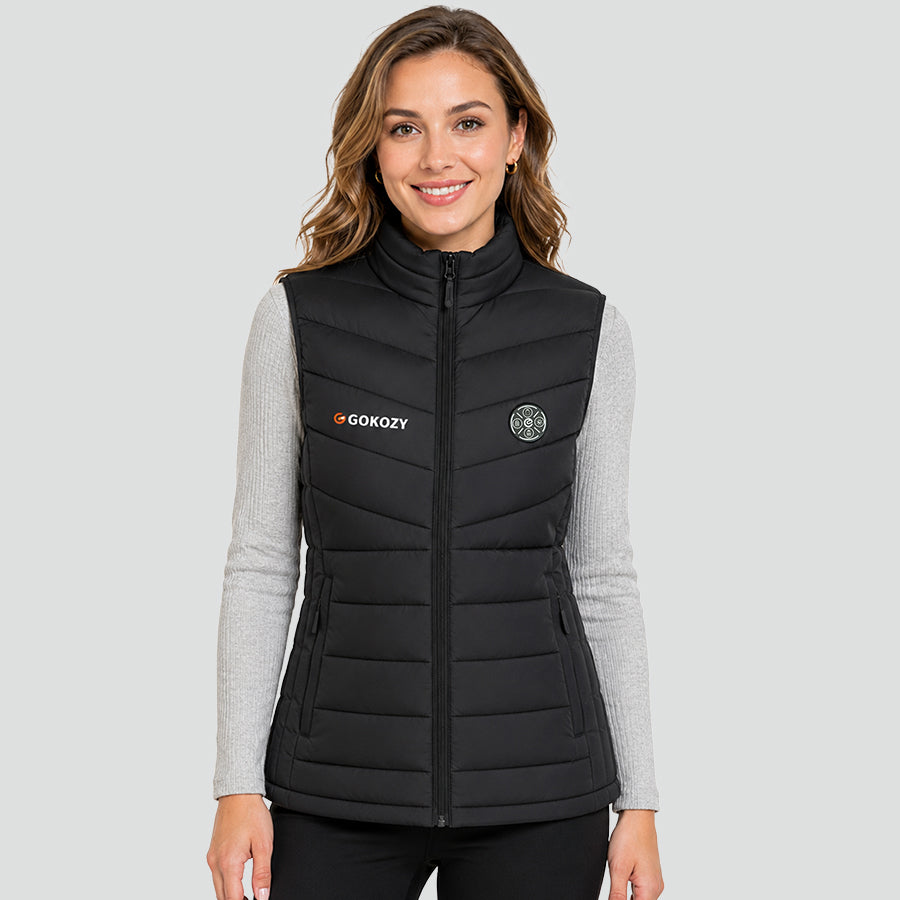 GOKOZY Women's 7.4V Heated Vest with 15 heating zones