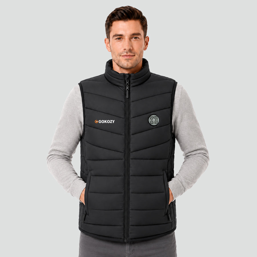 GOKOZY Men's 7.4V Heated Vest with 15 heating zones