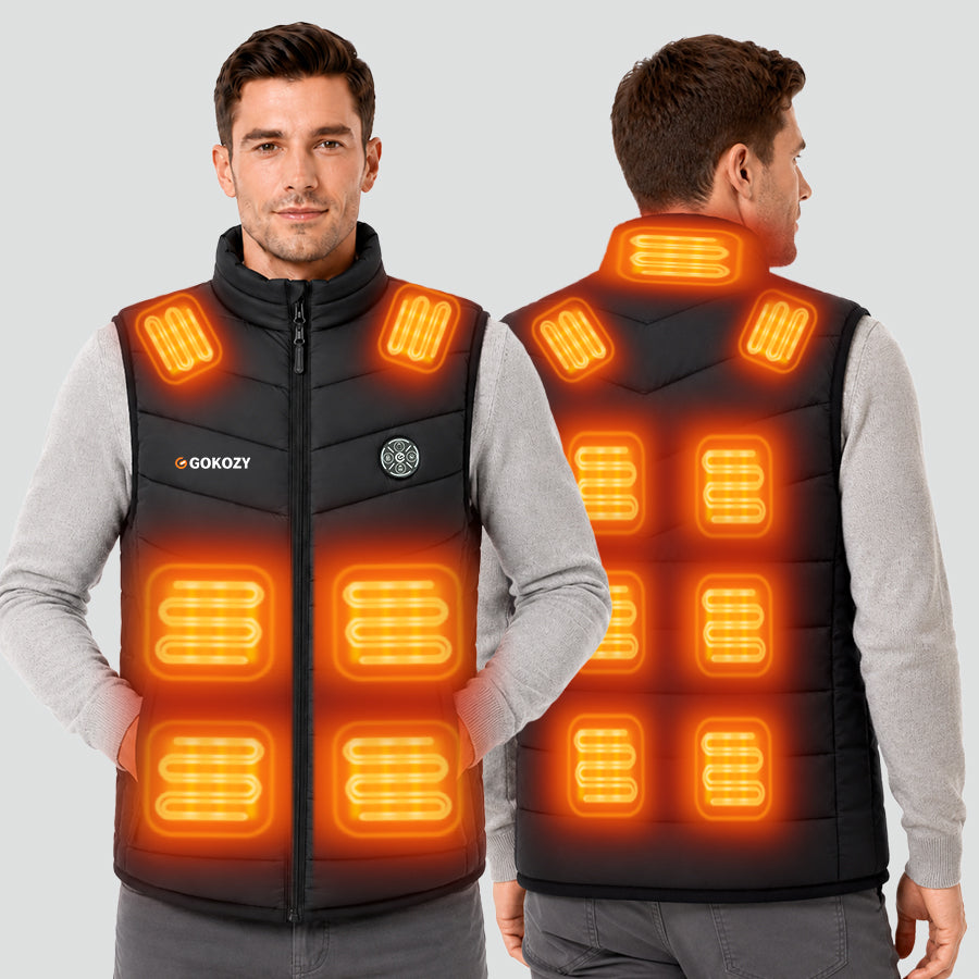 GOKOZY Men's 7.4V Heated Vest with 15 heating zones (view 8)
