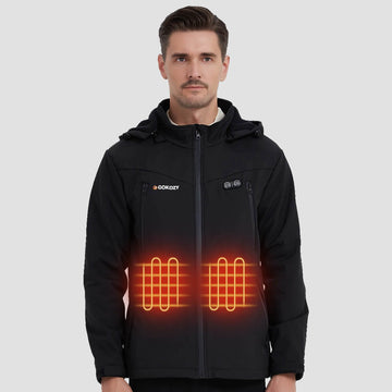 gokozy heated jacket with hoodie