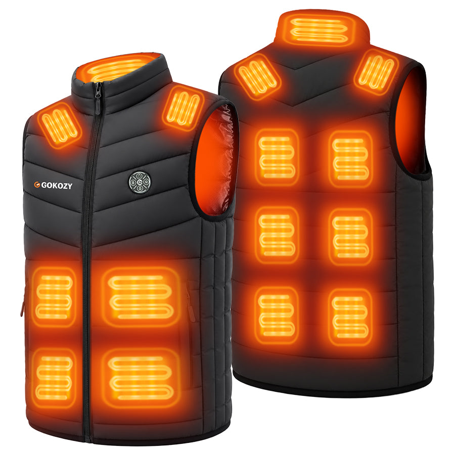 GOKOZY Men's 7.4V Heated Vest with 15 heating zones (view 2)