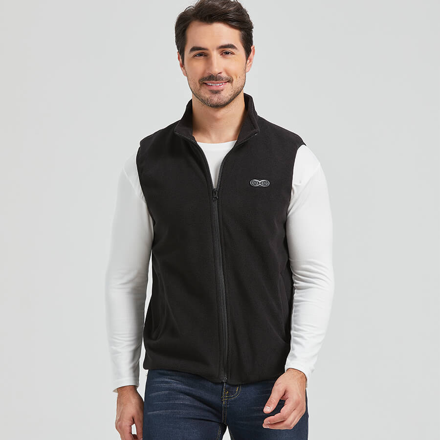 men's heated fleece vest