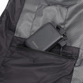 battery pack in the heated vest pocket