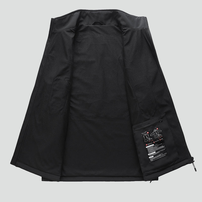 Vest Inner Al View Men's Heated Softshell Vest – 9 Heating Zones, Windproof